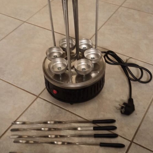 Dosette electric vertical grill new with 6 skewers 1000W