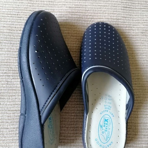 Max Relax Anatomica leather clogs size 36 new, dark blue