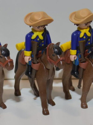 Playmobil ιππικό Άγριας Δύσης με άλογα, πακέτο 5