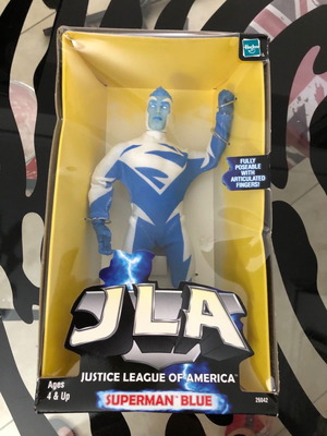 Superman Blue JLA φιγούρα 8 ιντσών μεταχειρισμένη Hasbro 1999