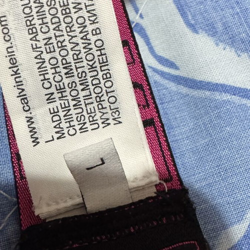 Calvin Klein bikini set like new, fuchsia with black elastic band