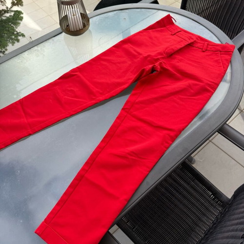 Vintage Moutaki women's chino pants red like new