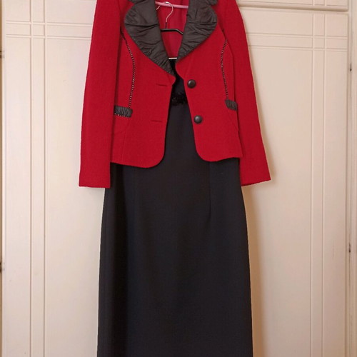 Vagias set classic timeless dress and jacket