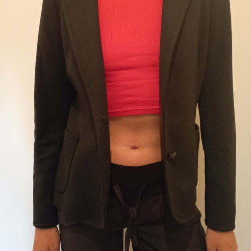 Zara classic blazer, black