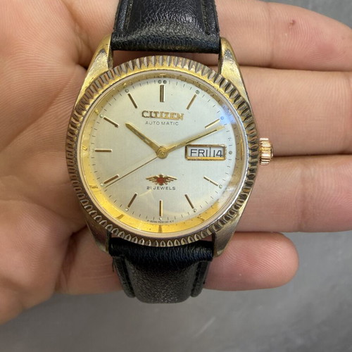 Citizen Eagle 7 Automatic watch used, vintage 1984, 21 jewels, day-date