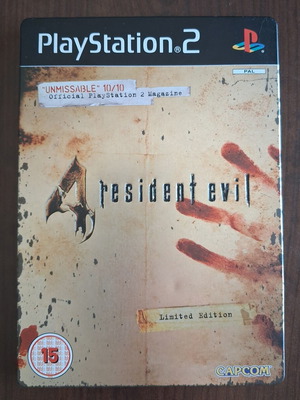 Resident Evil 4 Steelbook PS2 μεταχειρισμένο, πλήρες σε κουτί