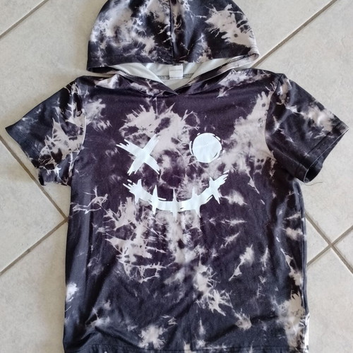 Summer t-shirts pack of 5 used, sizes 146-152 cm, colorful