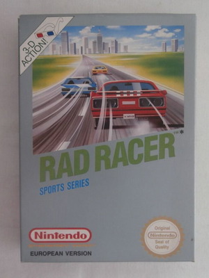 Rad Racer Nintendo NES употребявана, състезателна игра