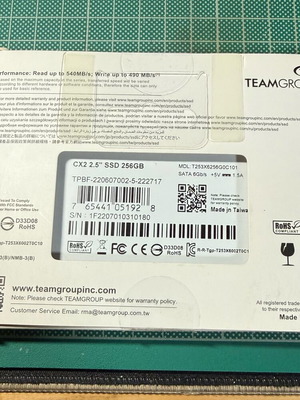 Teamgroup SSD disk 256GB new