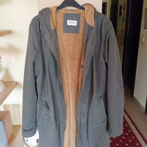 Khaki women's jacket used, size L