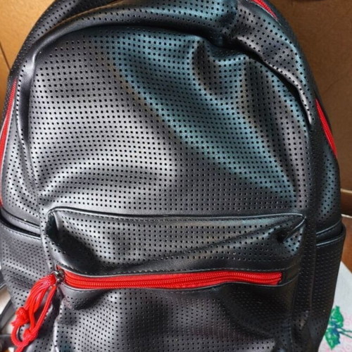 Unisex Black Backpack 30x35cm like new, 100% PVC, weatherproof
