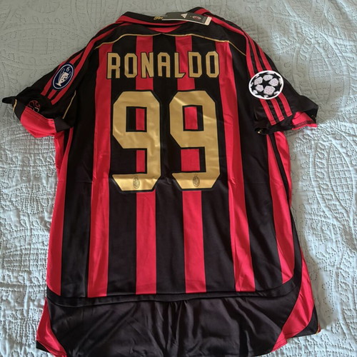 AC Milan Home Jersey 2006/07 Ronaldo #99 Champions League, Large