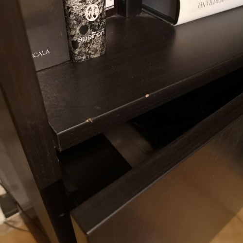 IKEA Besta furniture like new, dark brown shelf unit