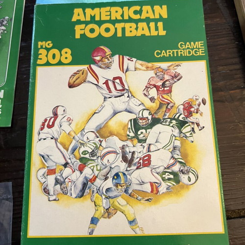 American Football MG-308 game for Emerson Arcadia 2001 used, full set