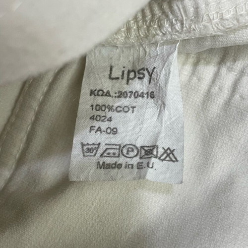 Super mini skirt used, cotton, size S, white