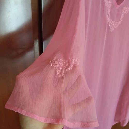 Aqua Mare pink tunic size M new with embroidery