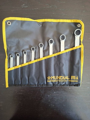 Mundial wrench set 8 pieces 8–19mm new