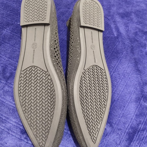 Flat perforated ballerina shoes size 42 new black
