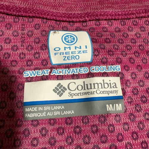 Columbia Omni-Freeze t-shirt M σαν καινούργιο, κόκκινο και ροζ