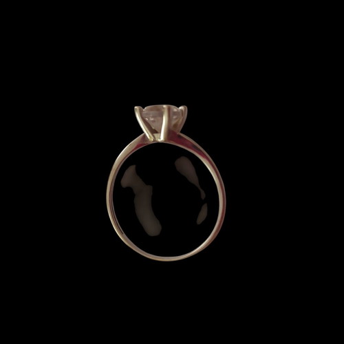 White Gold 14K Solitaire Ring like new