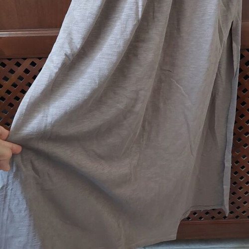 Summer dress like new, fits S/M, grey and beige