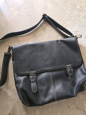 Mulberry leather crossbody bag black like new