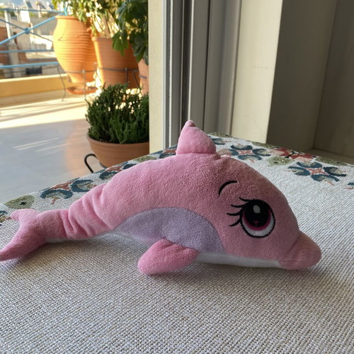 Plush dolphin 32 cm like new, soft texture
