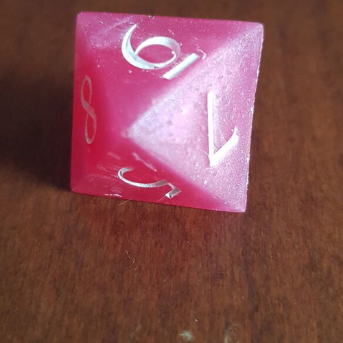 Candy dice set new, handmade 7 dice made of resin