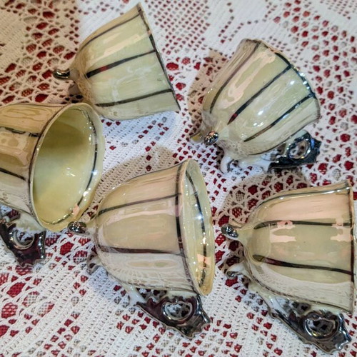 Vintage Mid-Century Coffee Cups set of 5