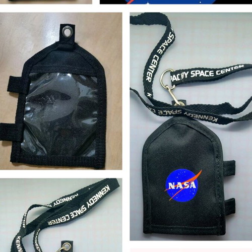 NASA commemorative ID holder with lanyard new