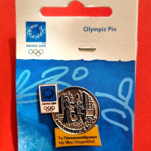 Pins Athens 2004 series Ta Pentakosiodrachma new, set of 7
