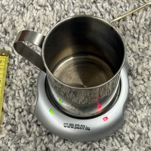 Pearl Electric Mug Warmer USB with Metal Mug used