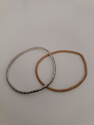Elastic bracelets new, green and yellow