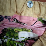 Diesel shoulder bag like new, beige with colorful floral lining