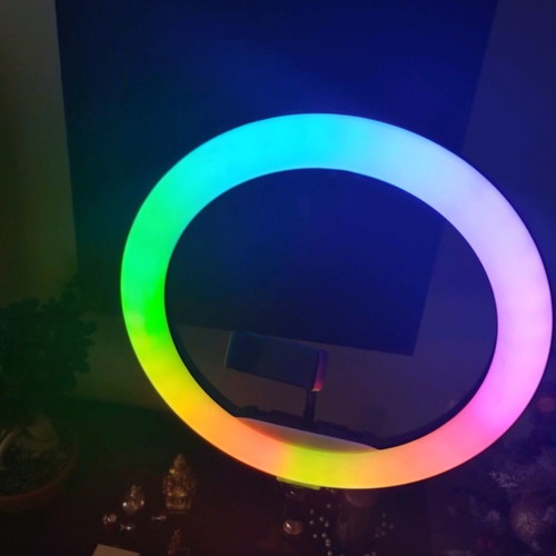 Ring light new with tripod without box