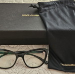 Dolce & Gabbana Cat-Eye Glasses Black Acetate Frame Like New