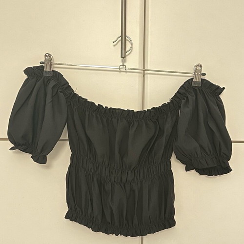 Off-the-shoulder top black like new, fits small/medium