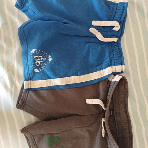 GAP boys' shorts 2 pcs used, size 4-5 years, grey and blue