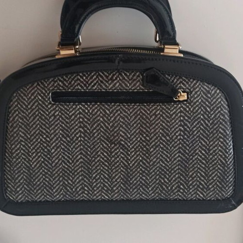Bag suitcase new crossbody black and white