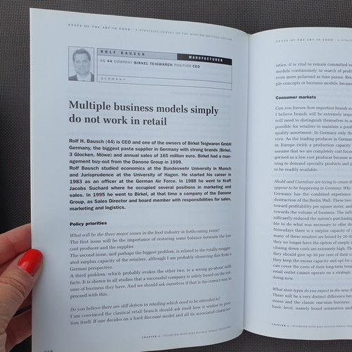 State of the Art in Food book by Grievink, Josten and Valk