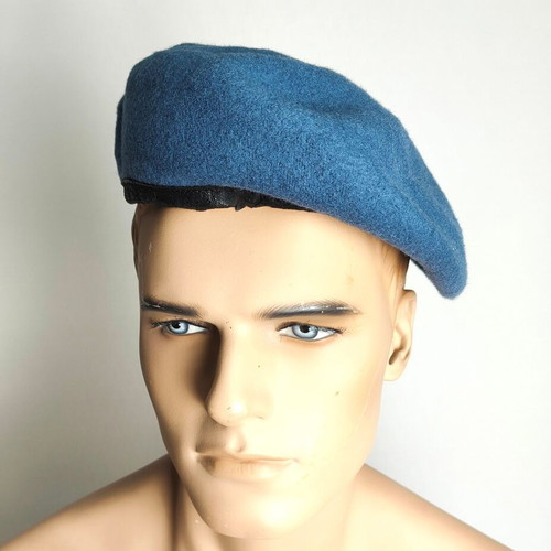 Set of 2 Blue Navy Military Berets like new, adjustable