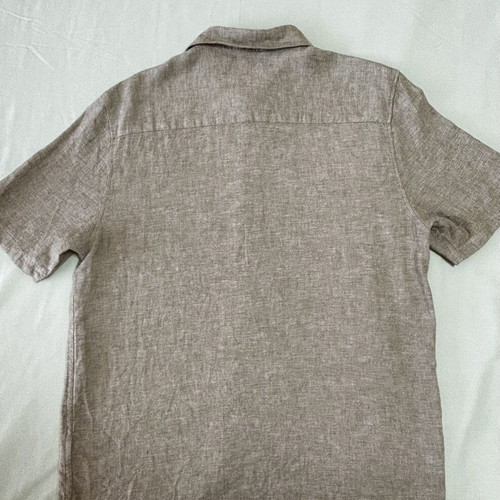 Weekday linen shirt size M like new, olive green