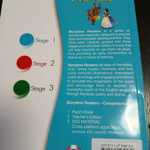 Snow White and the 7 Dwarfs children's book used, Greek