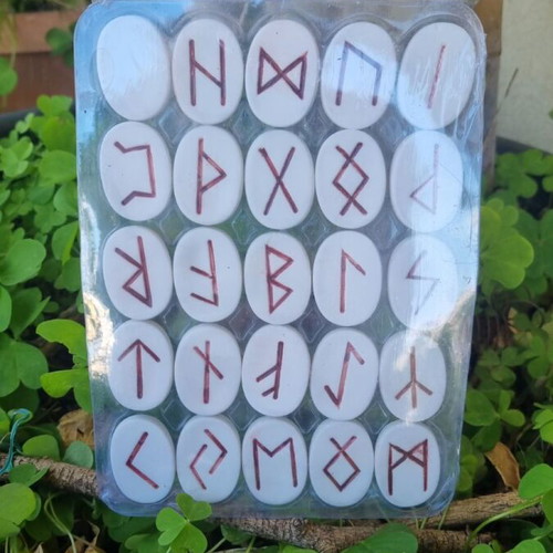 Runes set of 25 ceramic new