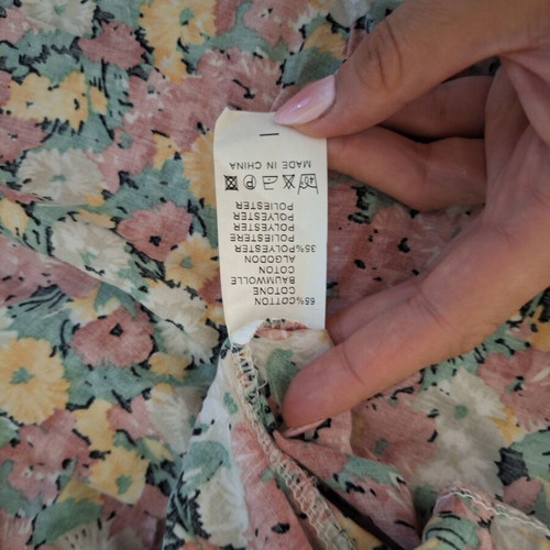 Maxi dress floral sleeveless with elastic under bust like new, size L