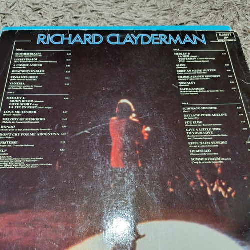 Richard Clayderman In Concert vinyl record like new