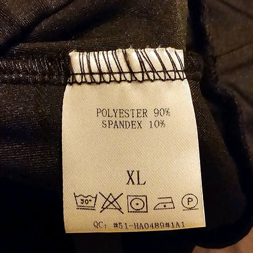 Leggings with mesh panels new, black, size XL, spandex