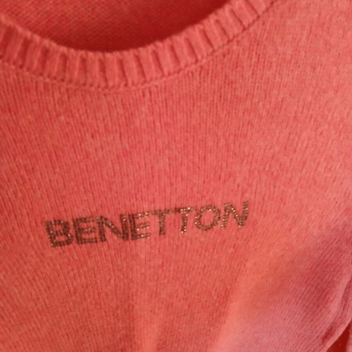 Benetton pullover used, pink, size S