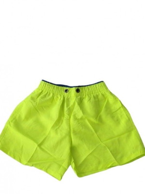 Boys' swim shorts green with adjustable cord new