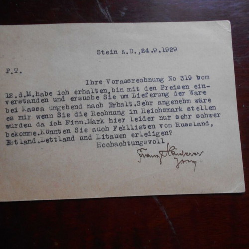 Τυρόλο δελτάριο μεταχειρισμένο του 1929